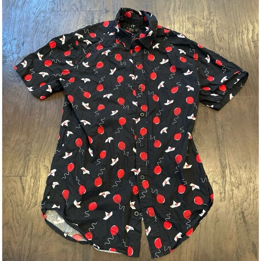 IT‎ Chapter Two Balloon Woven Button-Up hot Topic